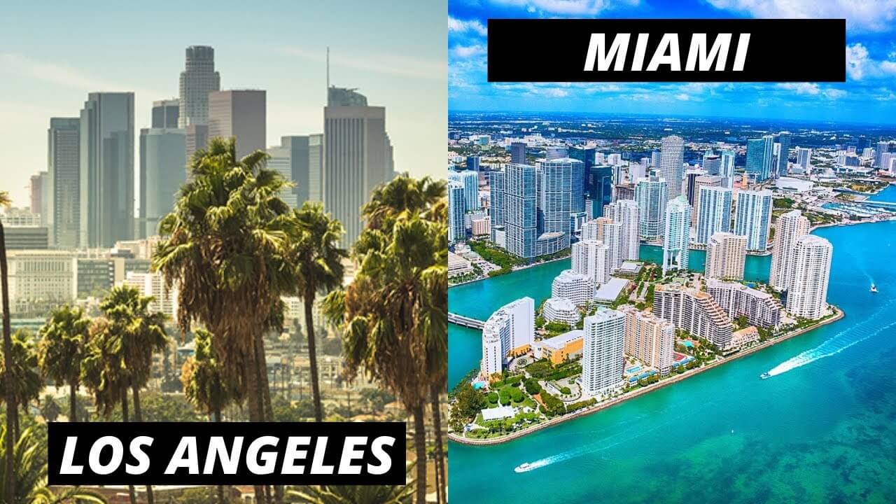 ¿Qué es mejor Miami o Los Ángeles? Comparativa general