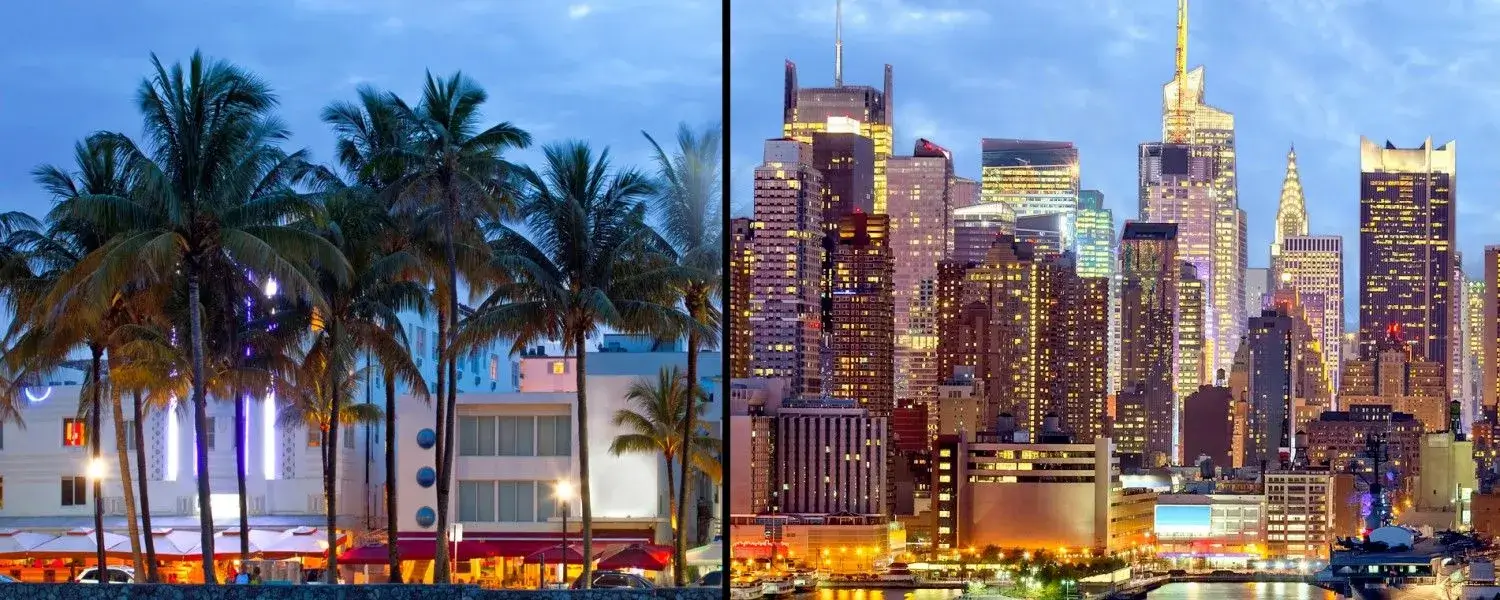 Comparativa general entre Miami y New York