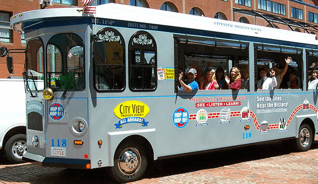trolebús turístico en Boston