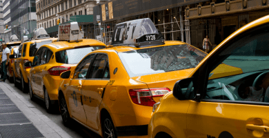 taxis en Estados Unidos