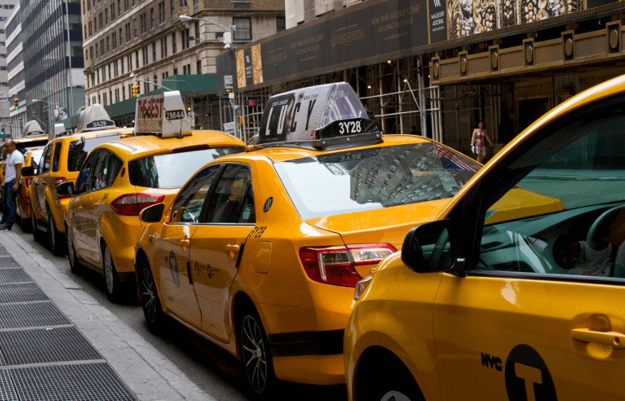 taxis en Estados Unidos