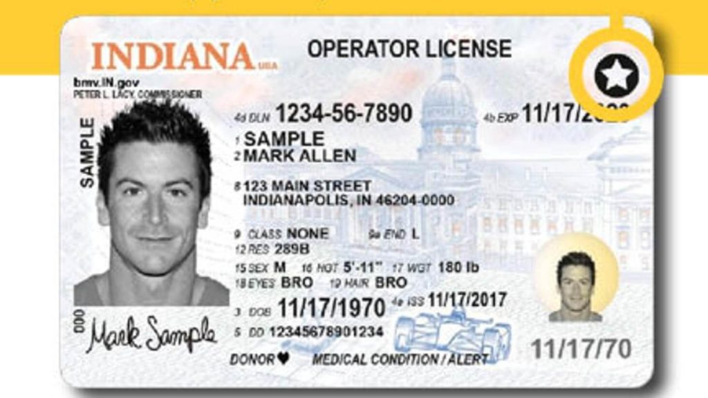 requisitos ID de Indiana